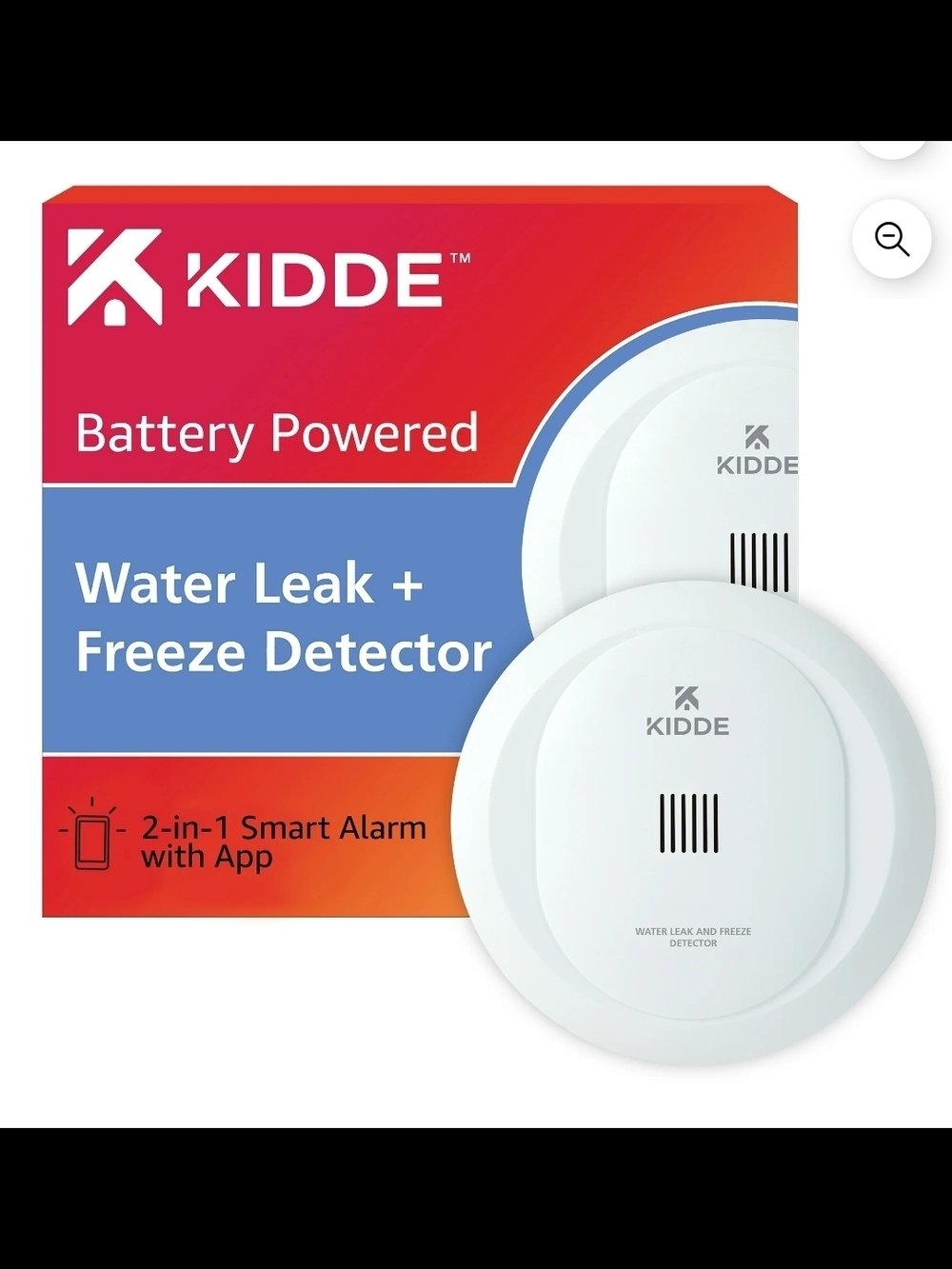 Kidde Battery Operated Smart Water Leak Detector & Freeze Alarm with Wi-Fi